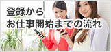 登録からお仕事開始までの流れ